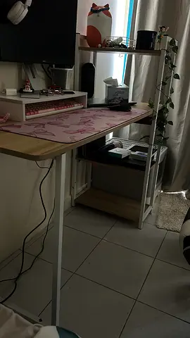 Used study table with side shelves