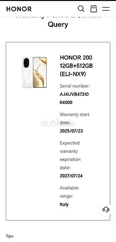Honor 200 (12GB/512GB) - Warranty until JULY 2027