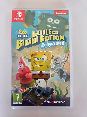 SpongeBob: Battle for Bikini Bottom - Rehydrated (Nintendo Switch) (Spanish Copy but in English)