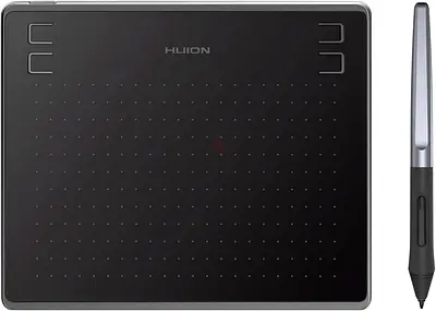 HUION HS64 Graphics Drawing Tablet | Battery-Free Stylus | Android, Windows, macOS Compatible