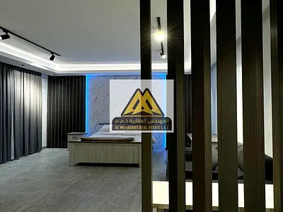 استديو للبيع في أبراج الهورايزون عجمان – 670 قدم²، مفروش بالكامل بأثاث فندقي جديد، بلكونة، موقف سيارات، جاهز للسكن أو الاستثمار