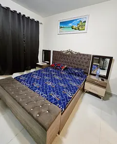 MONTHLY BASIS FULLY FURNISHED 1BHK CENTRAL AC BRAND NEW BULDING &amp;JUST 8N 4300*