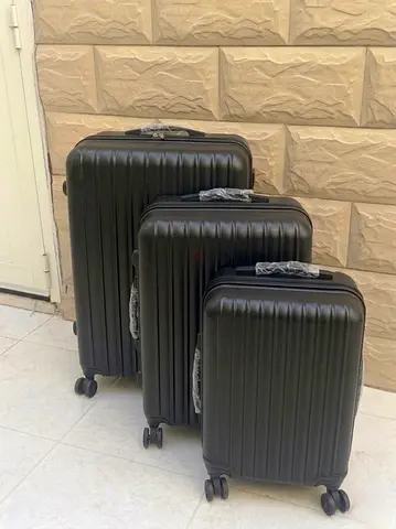 3 pcs Black Abs Luggage Set - FIXED PRICE