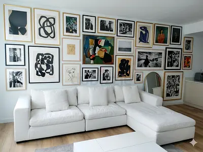 Marina Homes white color sectional couch 🛋️