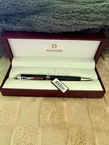 Aigner Black  Silver Ballpoint Pen in Original Box