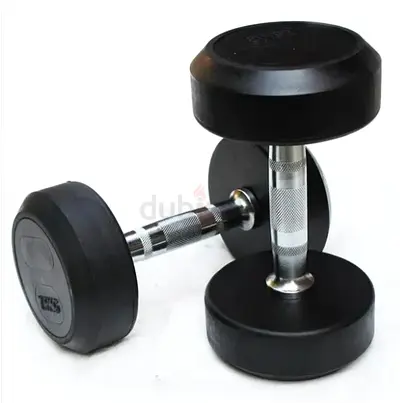 Round Rubber Dumbbell Set 10KG