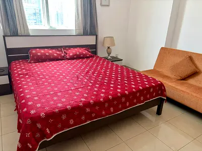 IKEA King Size Bed Frame with Mattress and Side Tables - Great Condition