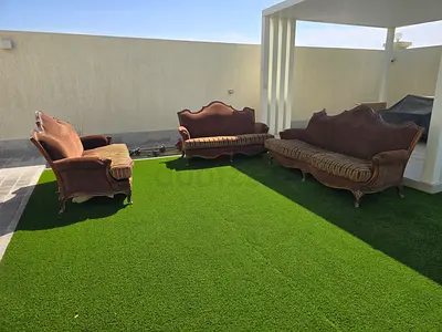 Classic 3-Piece Outdoor Sofa Set — Vintage Style, Good Condition