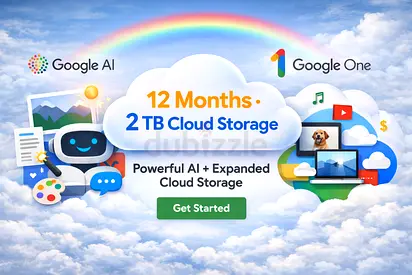 Google Cloud 12-month 2TB Cloud Storage Subscription (Digital) - Redeemable