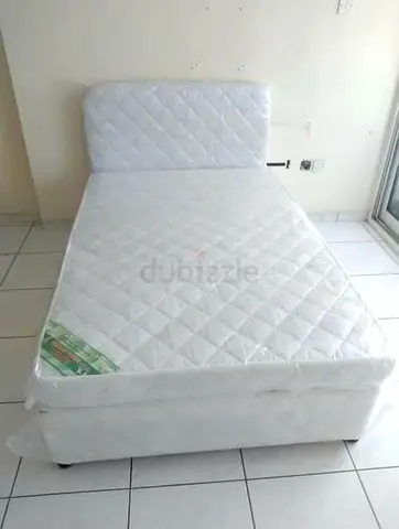 American Double Bed with Mattress and Base -