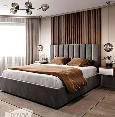 Modern Upholstered Bed Frame Queen size King size