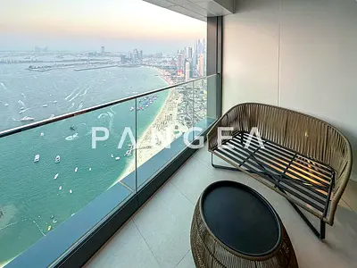 High Floor | Sea and Dubai View | Furnished