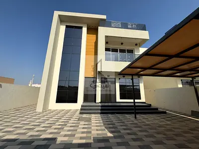 فيلا راقية للبيع في عجمان بموقع مميز جداً منطقة الروضه2 مقابل مسجد وأمامها ارتداد كبير يمنحك خصوصية ومساحة إضافية