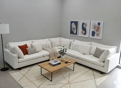 Great condition west elm corner sofa