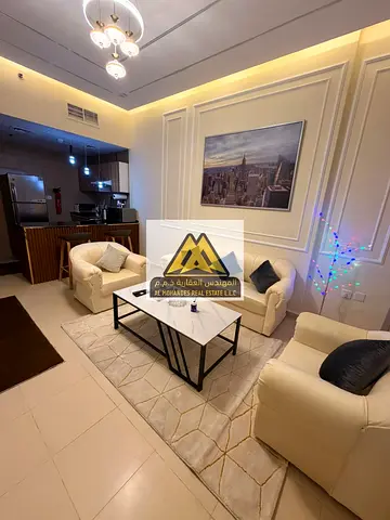 شقة غرفة وصالة للبيع في أبراج السيتي تاور عجمان | مفروشة بالكامل | باركن | مؤجرة بعائد شهري | فرصة استثمارية مميزة