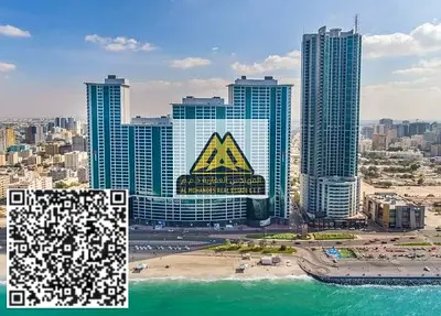 الموقع الرميلة 2 برج الكورنيش صف أول على البحر من أرقى أبراج عجمان ويتميز بقربه من جميع الخدمات والمرافق الحيوية