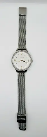 Titan Quartz Analog Silver Dial Stainless Steel Strap Watch