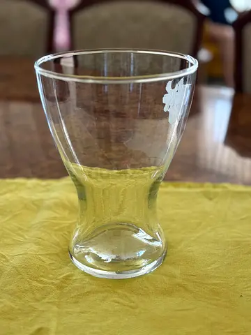 Clear Glass Decorative Vase - Medium Size