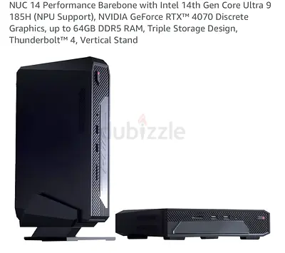Intel NUC 14 Performance Barebone (14th Gen Core Ultra 9, RTX 4070)  + Monitor 42 inch + table