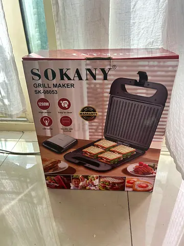 Sokany Electric Grill Maker (SK-6053) - Used, Works Fine