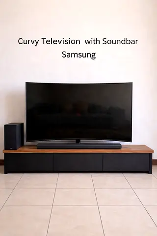 Curvy tv + sound system