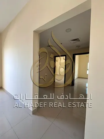 A well-located 2-bedroom apartment for rent in Al Qasimia, Sharjah, situated close to all essential services such as supermarkets, restaurants, and pu
