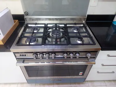 Glemgas Italian 5 Burner Full Gas Cooker Oven Fan Range Size 90cm