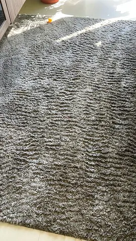 Light grey shaggy rug - good condition, soft pile
