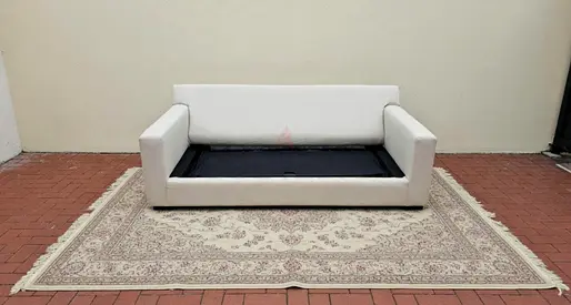 Cratebarrel sofa bed with mattress