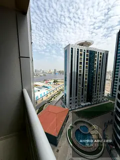 For Annual Rent – Furnished 1BR Apartment with Sea View in Orient Towers, Ajman | Gym, Pool &amp; 