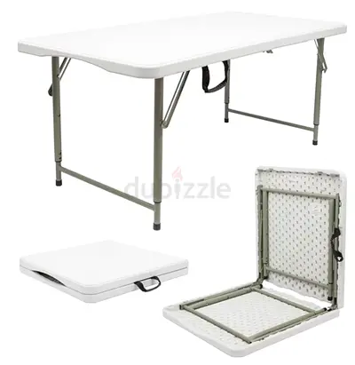 Portable Folding Plastic Table — Lightweight, Collapsible Dining/Utility Table