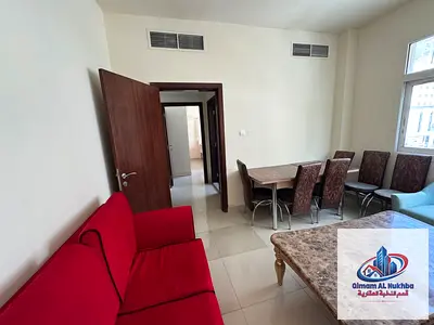The best and most affordable price for a one bedroom and living room apartment in Al Qulaya in Sharjah featuring a central cooling and air conditionin