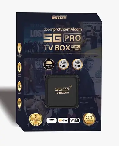 SG Pro 4K TV Box (128GB RAM / 1TB ROM) - Android TV Media Player