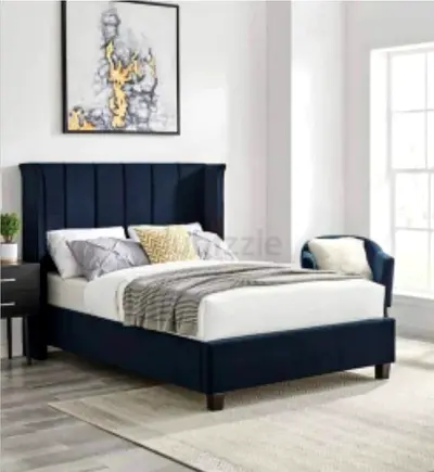 Primium Quality Queen size fully customisable bedframe in soft Fabric