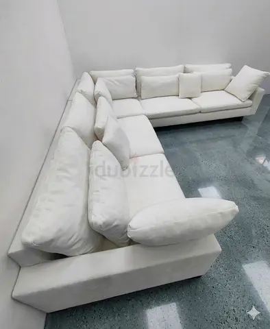 West elm white color corner sofa for sale