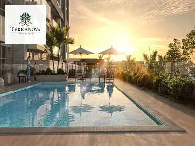 شقة بغرفتي نوم | فيردانا ريزيدنس 6 | إطلالات على المسبح والمدينة