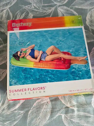 Bestway Rainbow Inflatable Pool Float / Air Mattress - New in Box