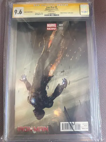 Iron Man #9 CGC 9.6 Signature Series RDJ Photo Variant Signed Kieron Gillen Marvel NOW 2013