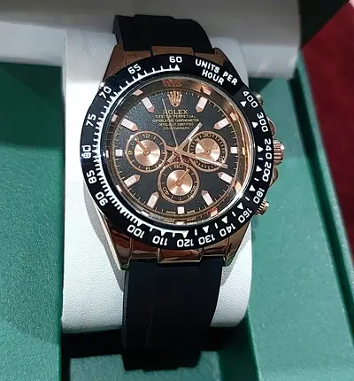 Elegant Black Golden Rolex