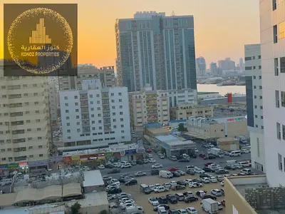 حصريا للايجار السنوي استوديو إطلاله مفتوحه بأبراج لؤلؤه عجمان