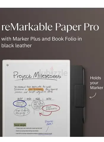 reMarkable Paper Pro tablet with Marker Plus and Book Folio (black) - new (unwanted gift)