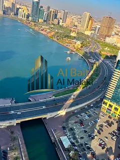Luxury sea view 2-bedroom apartment (two master bedroom and a living room) for rent in (Al Qasba).