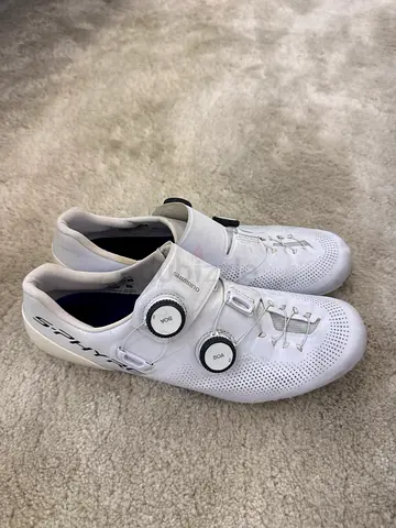 White Shimano S-phyre Cycling Shoes -size 43