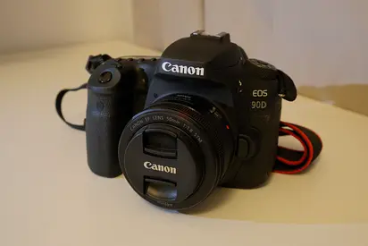Canon 90D + Canon EF 50mm f/1.8 STM (used one time)