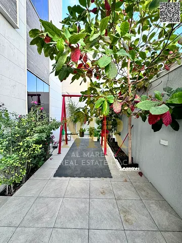 Corner villa, two floors and a roof, with all-inclusive price (electricity, water and air conditioning) in one of Ajman's most prestigious areas. Free
