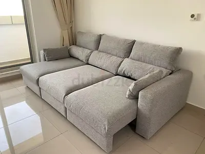 IKEA Esklstuna L Shape Sofa Bed Gray Good condition