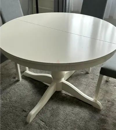 IKEA INGATORP WHITE EXTENDABLE DINNING TABLE FOR SALE