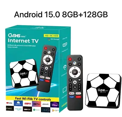 LIVE TV BOX G96 Max OTT including Subscription home Installation Android 15.0 TV Box