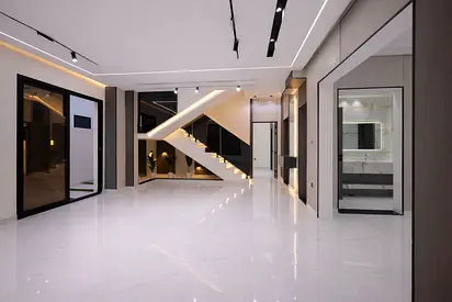 For sale in Al Zahia, a modern luxury villa with a contemporary design and high-quality finishing, ideal for families