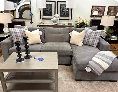 Crategbarrel L Shape Sofa Excellent condition